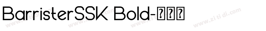 BarristerSSK Bold字体转换